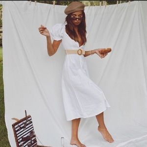 we wore what smal white midi dress